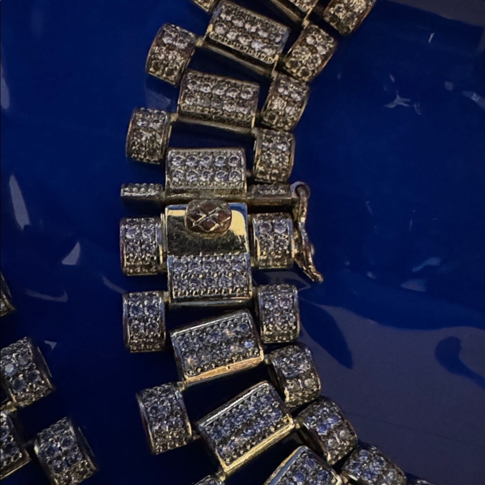 Silver Rhinestone Necklace - Picture 2 of 2